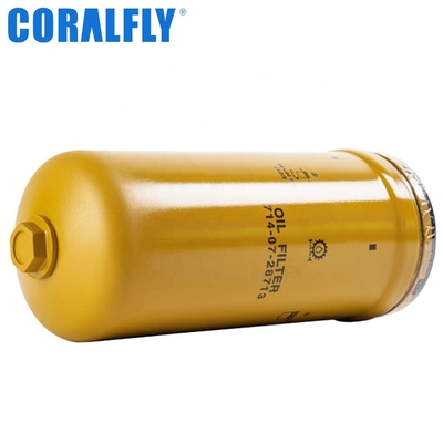Máquina escavadora Air Filter do preto do filtro de óleo para a maquinaria pesada